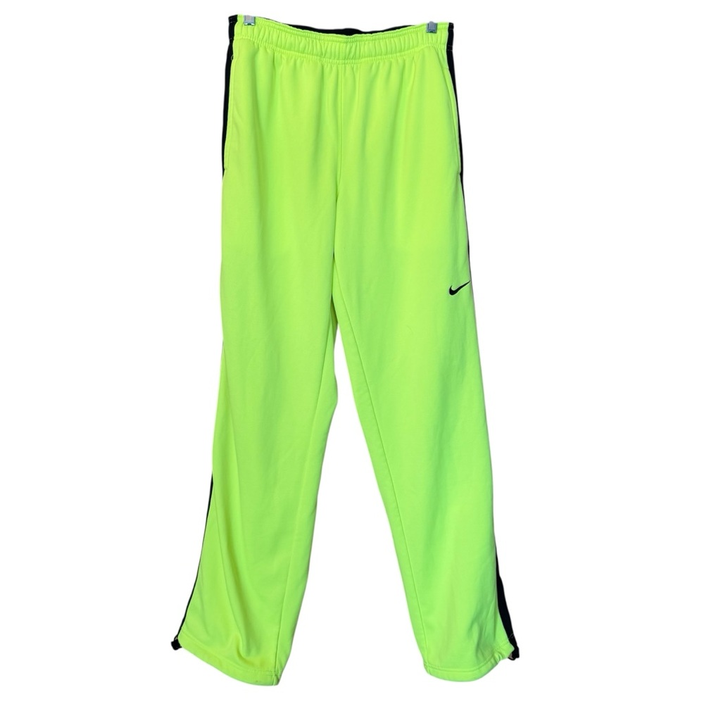 Nike Mens Neon Green #379431 Therma-Fit Adjustable Sweatpants Sz Med